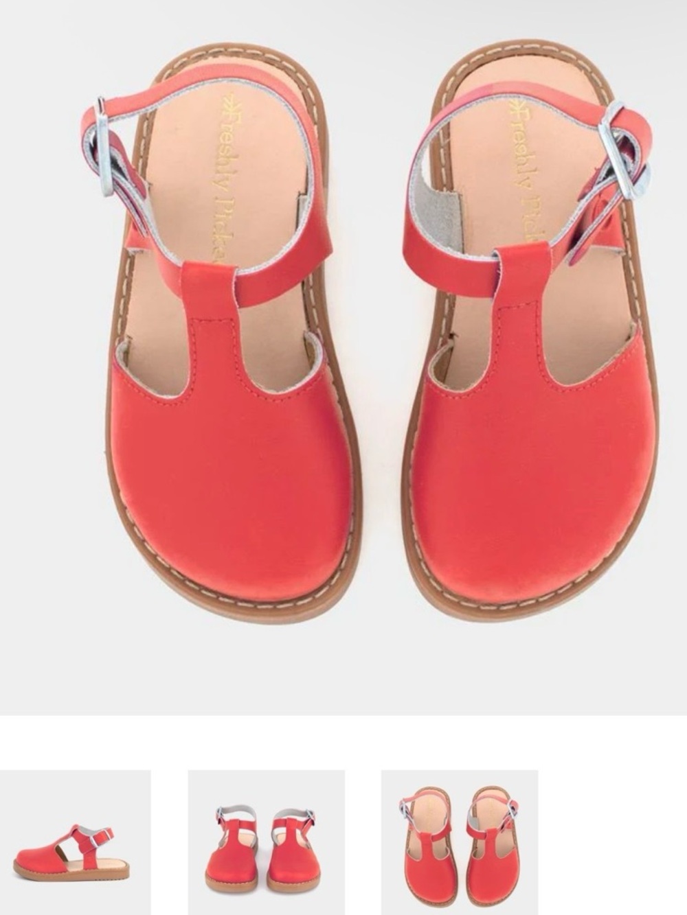 Freshly Picked Red Leather Newport Clogs